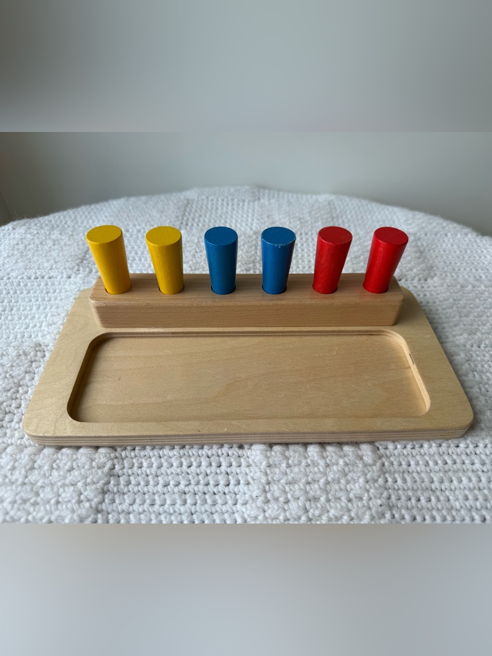 Monti Kids Wooden Peg Box Toy